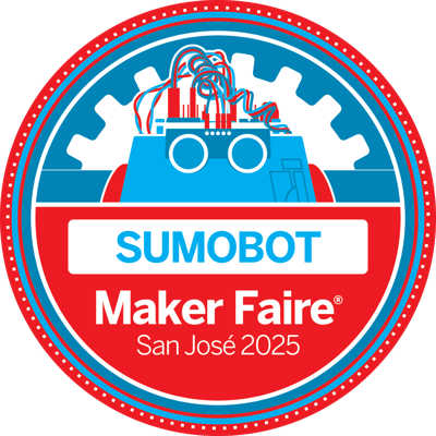 Participante del Sumobot en Maker Faire San José 2025